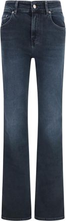 Haikure Blue Flared Low Rise Jeans