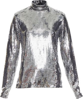 Maison Margiela MM6 sequinned long sleeve top