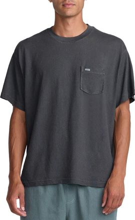 Rvca Vacancy Pocket T-Shirt in Pirate Black at Nordstrom, Size Xx-Large