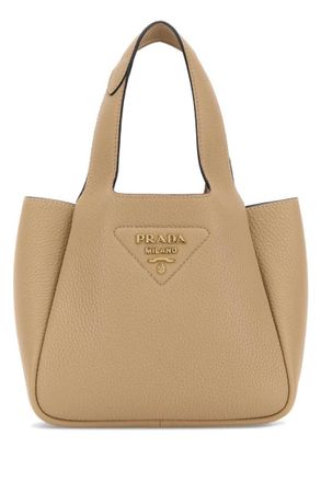 Prada Caramel Logo Small Tote