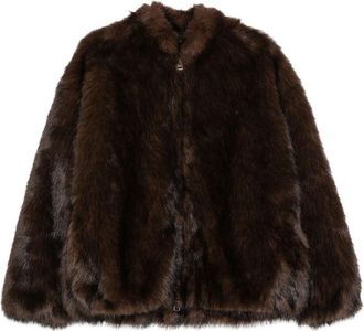 Betta Corradi Faux Fur Jas - Dames - Jassen - Bruin - S - Polyester - Jassen