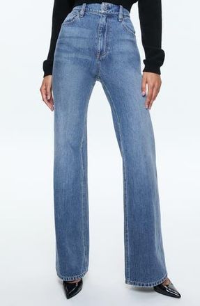 Alice & Olivia Weezy High Waist Wide Leg Jeans (Avery Blue)Weezy Wide Leg Jeans at Nordstrom Rack, Size 31