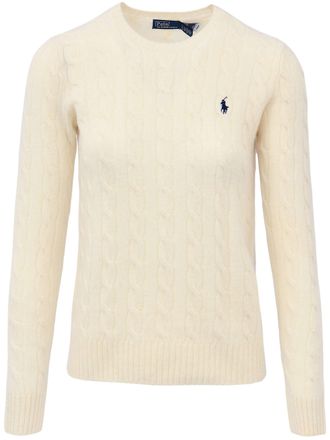 Polo Ralph Lauren Cable Knit Long Sleeve Pullover with Crew Neckline