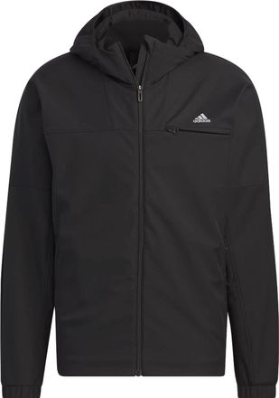 adidas Aadidas Regular Fit 3-Layer Bonded Fleece Hooded Full-Zip Jacket Black IK7347