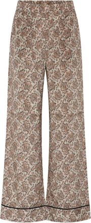 Julie Fagerholt - Heartmade Wijde broek - Dames - Wijde Broeken - Beige - M - Broeken