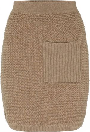 Lisa Yang Womens Imogen Mini Skirt In Mole