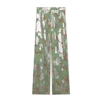 Valentino Garavani Mujer, Pantalones, Verde, Talla: S