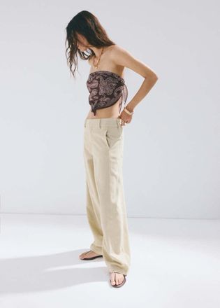 Mango Jeans balloon cuciture kaki - Donna - 38 - MANGO