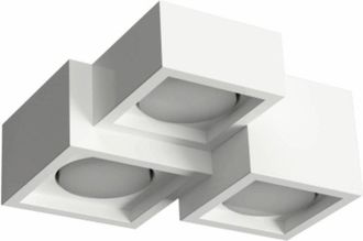 OEM Plafoniera Gesso Lampadari Bartalini Ouqe 3 Plap8 Gx53 Led Verniciabile
