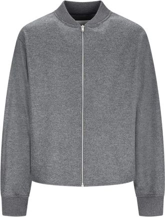 Jil Sander Casual Sweatshirt voor dagelijks gebruik - Heren - Vesten met rits - Grijs - M - Hoodies & sweatvesten