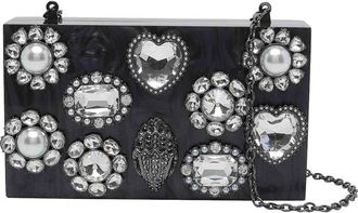 Kurt Geiger Crystals Box Clutch
