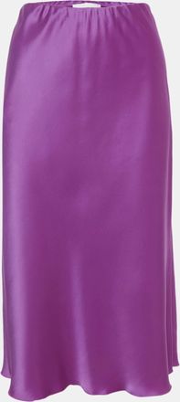 Nanushka Pink Satin Midi Skirt