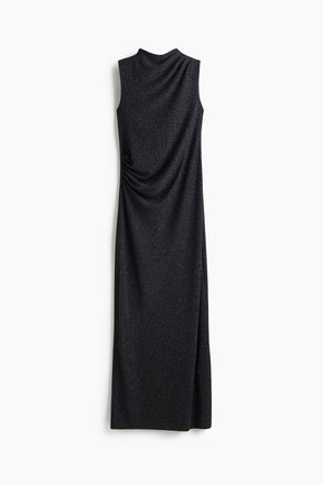 H&M MAMA &Auml;rmelloses Kleid - Schwarz/Glitzernd