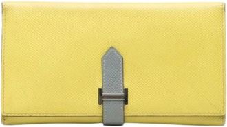 Herm&egrave;s Pre-owned Clutches, female, Yellow, Size: ONE SIZE Pre-owned Long Wallet