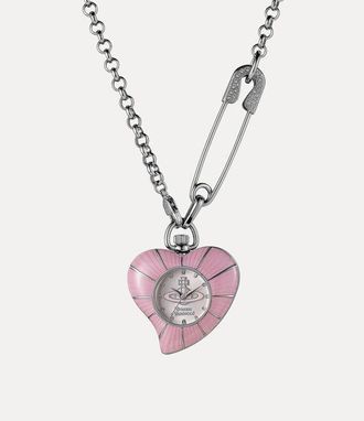 Vivienne Westwood Heart Pendant Watch Stainless Steel Women