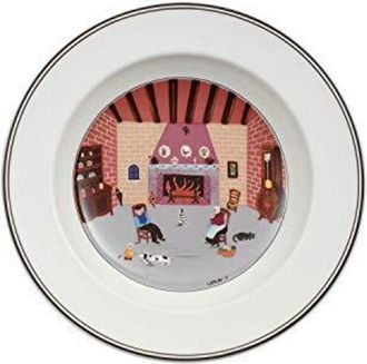 Villeroy & Boch Design Naif Piatto Fondo Camino, Porcellana, Bianco