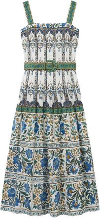 Farm Rio Sleeveless Belt Maxi Dress