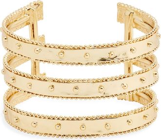 Karine Sultan Dots Cuff Bracelet in Gold at Nordstrom