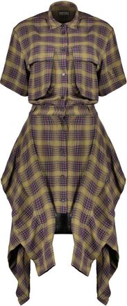 Diesel Kleedjes - Dames - Shirt Kleedjes - Veelkleurig - 2XS - Kleedjes