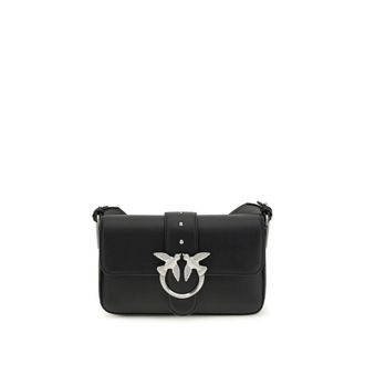 Pinko Black Calf Leather Bos Taurus Shoulder Womens Bag