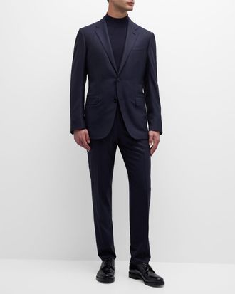 Ermenegildo Zegna Mens 15milmil15 Micro-Check Wool Suit