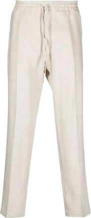 BRIGLIA 1949 Pantaloni in lino con coulisse - Toni neutri