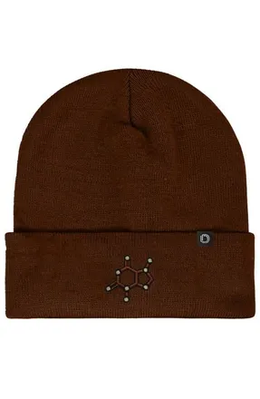 Dalix Molecule Beanie in Brown at Nordstrom