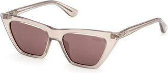 Guess Cat eye Zonnebril - unisex - Zonnebrillen - Beige - 46 MM - Accessoires