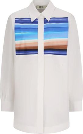 Fendi Mujer, Blusas y Camisas, Blanco, Talla: L