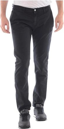 Daniele Alessandrini Jeans - Heren - Chinos - Zwart - W36 - Katoen - Broeken