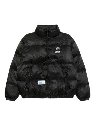 Aape By A Bathing Ape Donsjack met logo - Zwart