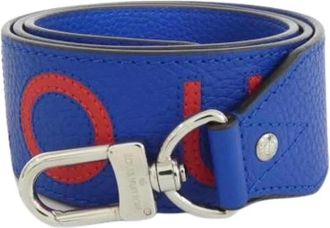 Louis Vuitton Pre-owned Vintage Strap - unisex - Vintage Accessoires - Blauw - ONE Size - Leer - Vintage