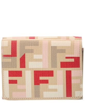 Fendi Fendi Ff Roma Leather Card Case