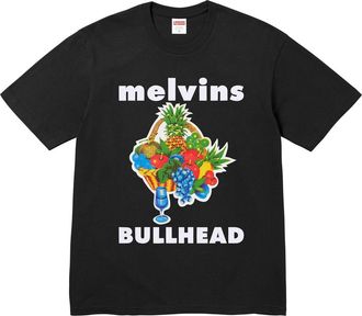 SUPREME x Melvins BULLHEAD T-Shirt Black White SUP-SS24-220