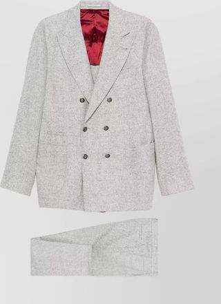 Brunello Cucinelli wool and silk double-breasted suit