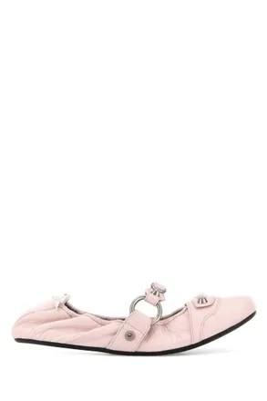 Balenciaga Pink Solid Ballet Flats