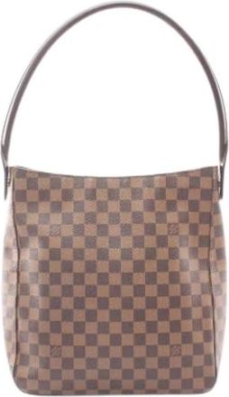 Louis Vuitton Pre-owned Damier Schoudertas - Dames - Vintage Schoudertas - Bruin - ONE Size - Leer - Vintage