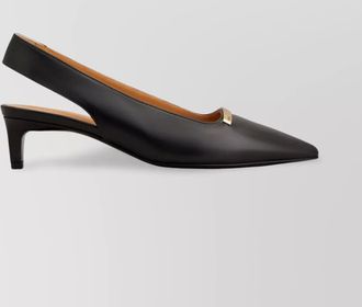 Tod's leather slingback pointed-toe sandals