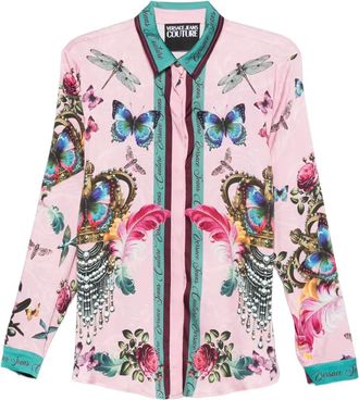 Versace Jeans Couture Camicia a fiori - Rosa