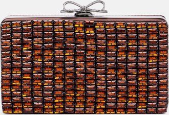 Self Portrait Clutch Bow e cristalli