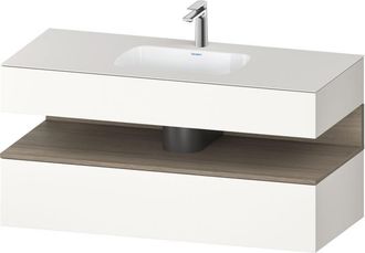 Duravit Qatego Lavabo Encastrado Con Base De Lavabo Consola, - Duravit
