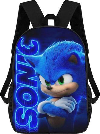 Generic Cartoon Casual Backpack Bag sonics Lightweight Backpack Fans Gift Travel Laptop Backpack