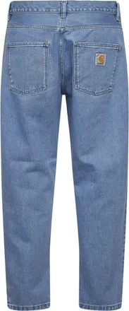 Carhartt Work in Progress Mens Blue Newel Five-Pocket Jeans Light Cotton