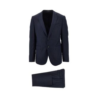 Emporio Armani M Line m&eacute;lange wool suit Man 48