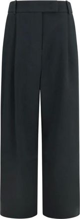 Giorgio Armani Pantaloni sartoriali a gamba larga a vita alta - - Trousers - Uomo - Nero - S