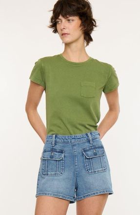 Kancan Sharon High Rise Shorts in Medium Wash at Nordstrom, Size 28
