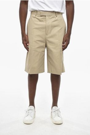 Ferragamo Shorts in Cotone Leggero a Tinta Unita con Passanti taglia 50