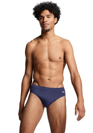 Puma Badehose PUMA PUMA SWIM MEN CLASSIC SWIM BRIEF, Herren, Gr. XXL, N-Gr, blau (navy), Web, Elasthan, Polyester, unifarben, Badehosen Badehose, mit seitl