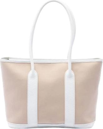 Herm&egrave;s Pre-owned Garden Party Tote Bag - Dames - Vintage Shopper - Beige - ONE Size - Leer - Vintage