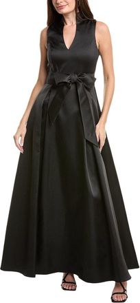Adrianna Papell Mikado Tie Front Dress